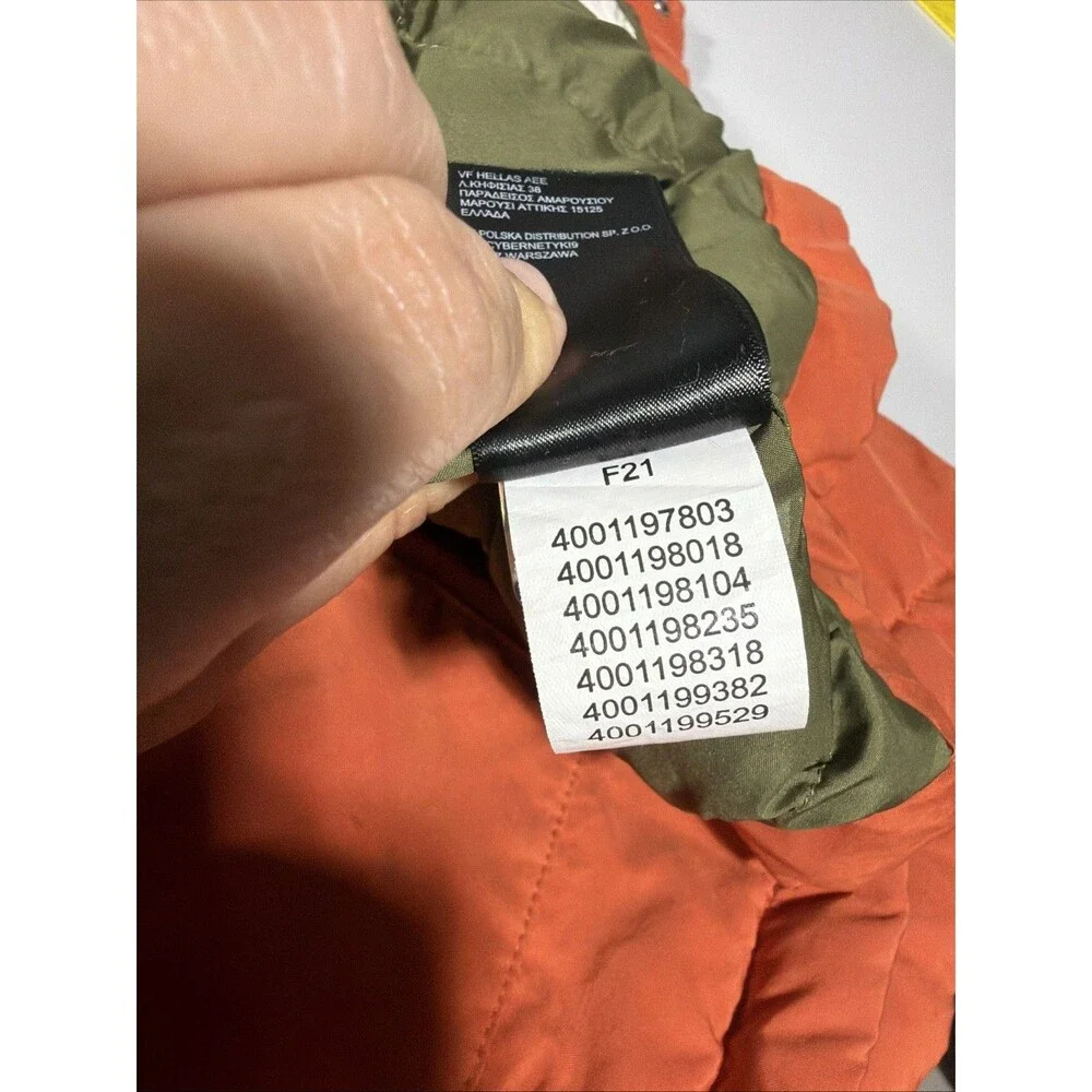 The North Face Thermoball Eco Parka Jacket Orange Green Men’s Large Utility